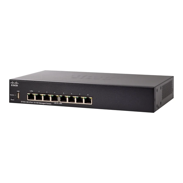 Cisco SF350-08-K9-NA 350 8-Port Fast Ethernet Desktop Switch