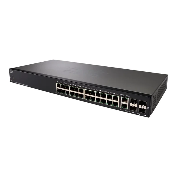Cisco SF350-24-K9-NA 350 24-Port Fast Ethernet Switch, 2x1G Combo Uplinks, 2x1G SFP Uplinks