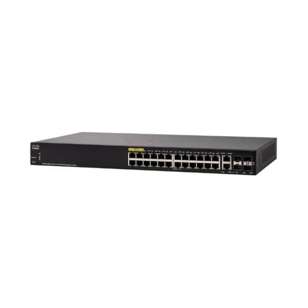 Cisco SF350-24MP-K9-EU 350 24-Port Fast Ethernet PoE+ Switch, 4x1G Uplinks
