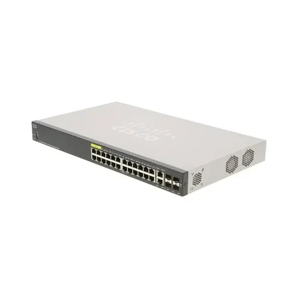 Cisco SF350-24MP-K9-NA 350 24-Port Fast Ethernet PoE+ Switch, 4x1G Uplinks
