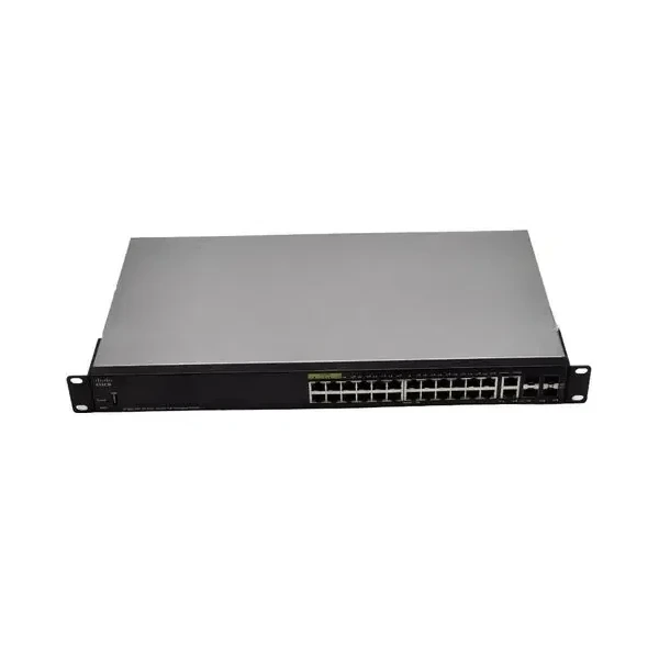 Cisco SF350-24P-K9-NA 350 24-Port Fast Ethernet PoE+ Switch, 4x1G Uplinks