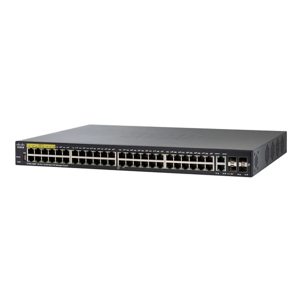 Cisco SF350-48MP-K9-UK 350 48-Port Fast Ethernet PoE+ Switch, 4x1G Uplinks