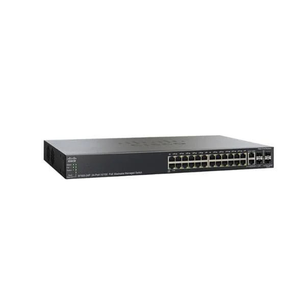 SF500-24P | Cisco SF500-24P 24-Port 10 100 POE Stackable Managed Switch