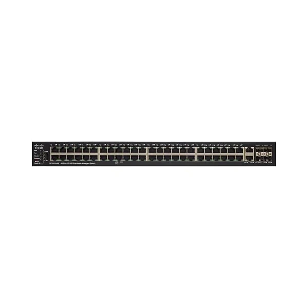 Cisco SF550X-48MP-K9 550X 48-Port Fast Ethernet PoE+ Switch, 4x10G Uplinks