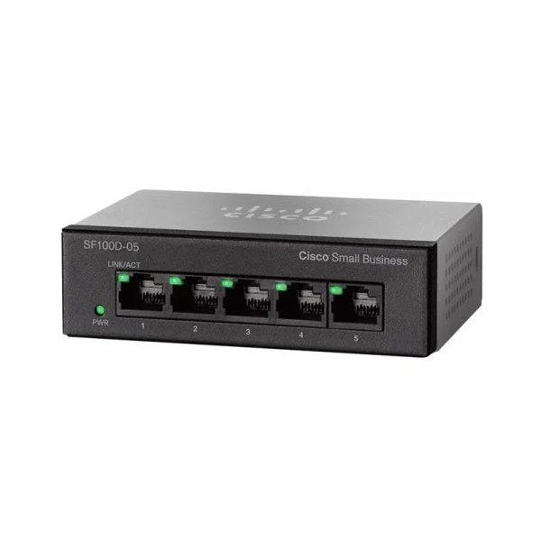 Cisco SF90D-05 90 Series Unmanaged Switches 5-Port Fast Ethernet Desktop Switch