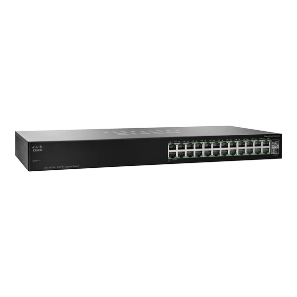 Cisco SG100-24-UK Small Business 100 22-Port Gigabit Switch, 2x1G Combo Uplinks