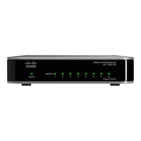 Cisco SG100D-08-EU Small Business 100 8-Port Gigabit Desktop Switch