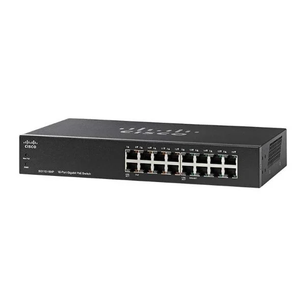 SG110-16HP | Cisco SG110-16HP 16-Port PoE Gigabit Switch