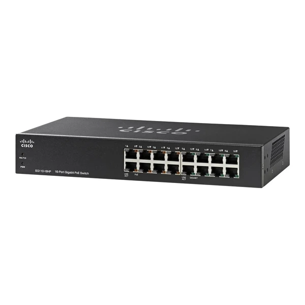 sg110-16hp-uk cisco sg110-16hp-uk 110 16-port gigabit poe desktop switch