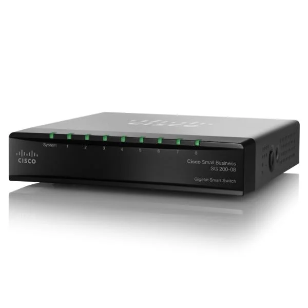 SG200-8 | SG200-08 8-Port 10/100/1000 Smart Switch, SLM2008T-CN