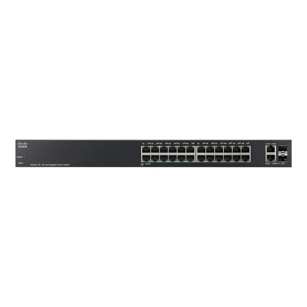 Cisco SG220-26-K9-UK 220 24-Port Gigabit Switch, 2x1G Combo Uplinks