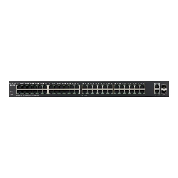 Cisco SG220-50-K9-NA 220 48-Port Gigabit Switch, 2x1G Combo Uplinks