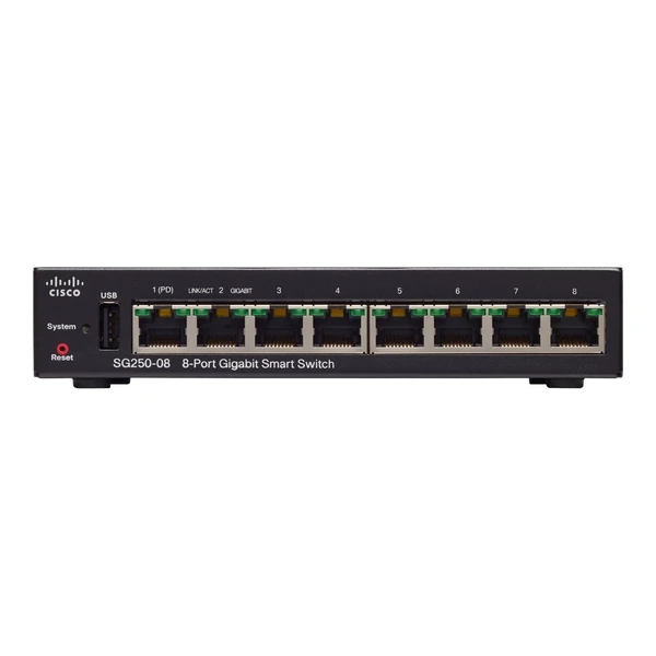 Cisco SG250-08-K9-EU 250 8-Port Gigabit Desktop Switch