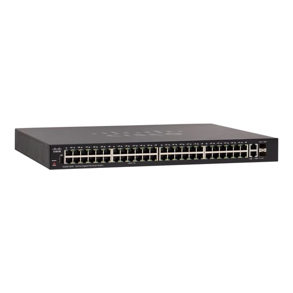 Cisco SG250-50HP-K9 250 48-Port Gigabit PoE+ Switch, 2x1G Combo Uplinks