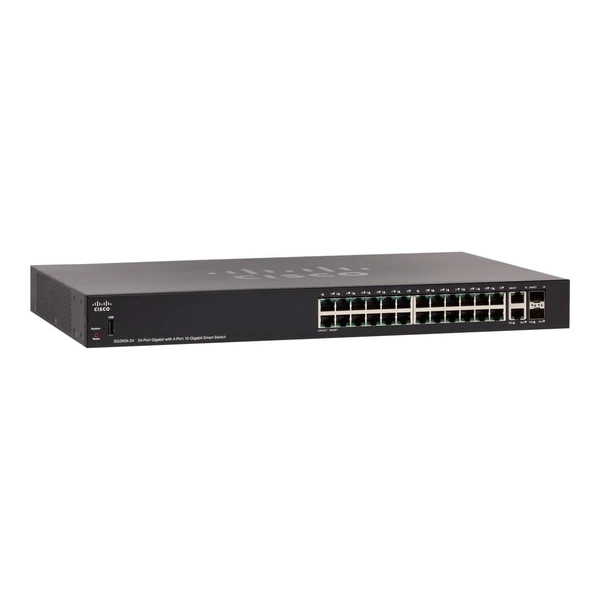 Cisco SG250X-24-K9-EU 250 24-Port Gigabit Switch, 2x10GBASE-T / 2x10G SFP+ Uplinks