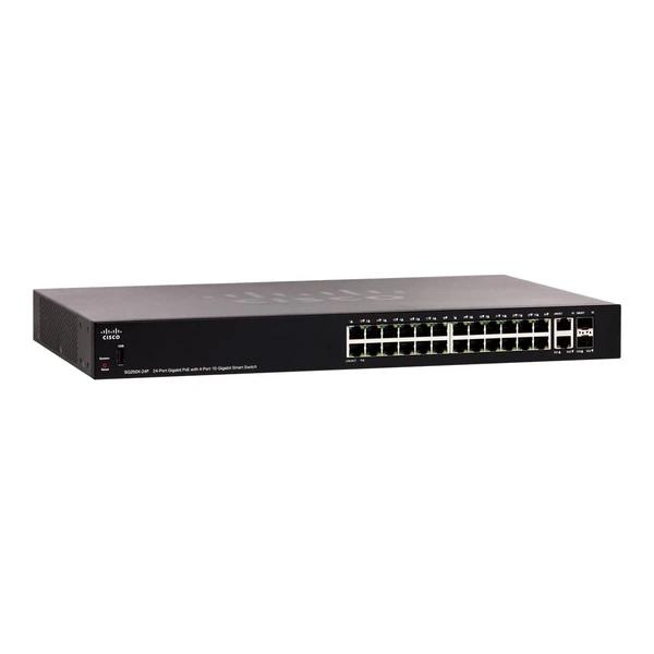 Cisco SG250X-24P-K9-EU 250 24-Port Gigabit PoE+ Switch, 4x10G Uplinks