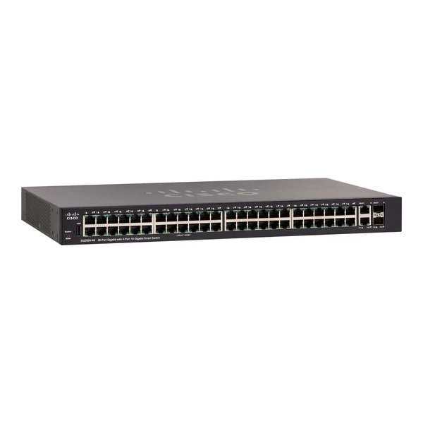 Cisco SG250X-48-K9-UK 250 48-Port Gigabit Switch, 2x10GBASE-T and 2x10G SFP+ Uplinks