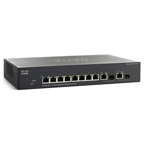 sg300-10pp-k9-uk cisco sg300-10pp-k9-uk small business 300 8-port gigabit poe+ desktop switch, 2x1g combo uplinks