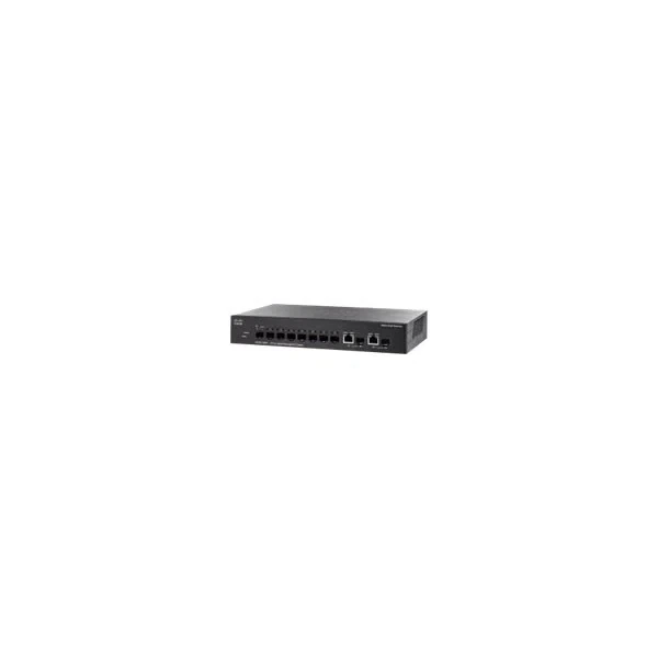 Cisco SG300-10SFP-K9 300 8-Port Gigabit SFP Desktop Switch, 2x1G Combo Uplinks