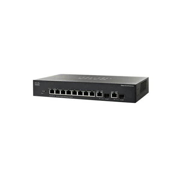 Cisco SG300-10SFP-K9-UK Small Business 300 8-Port Gigabit SFP Desktop Switch, 2x1G Combo Uplinks