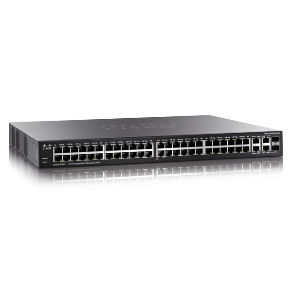Cisco SG300-52MP-K9-EU Small Business 300 48-Port Gigabit PoE+ Switch, 4x1G Uplinks