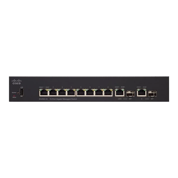 sg350-10-k9-eu cisco sg350-10-k9-eu 350 8-port gigabit desktop switch, 2x1g combo uplinks