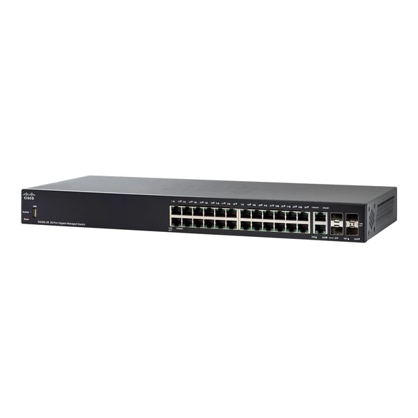 Cisco SG350-28-K9-UK 350 24-Port Gigabit Switch, 4x1G Uplinks