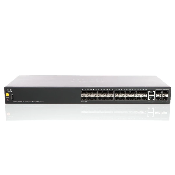 Cisco SG350-28SFP-K9-EU 350 24-Port Gigabit SFP Switch, 4x1G Uplinks
