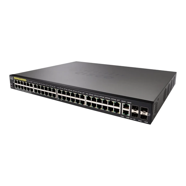 Cisco SG350-52MP-K9-EU 350 48-Port Gigabit PoE+ Switch, 2x1G SFP and 2x1G Combo Uplinks