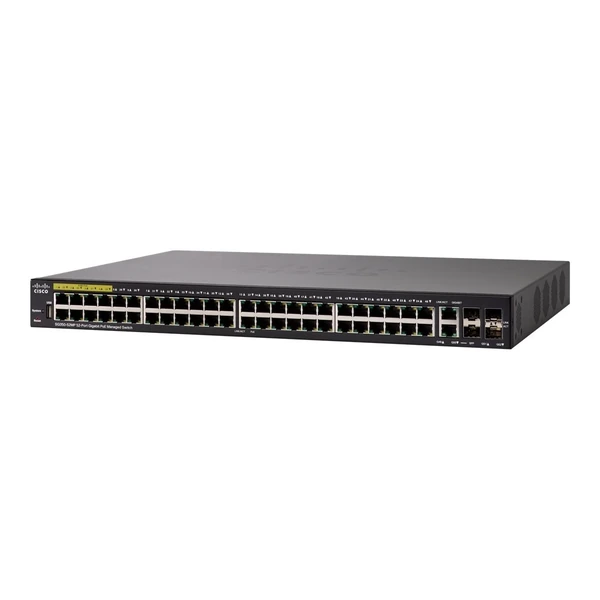 sg350-52mp-k9 cisco sg350-52mp-k9 350 48-port gigabit poe+ switch, 4x1g uplinks (2 combo)