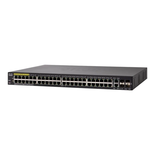 Cisco SG350-52P-K9-EU 350 48-Port Gigabit PoE+ Switch, 2x1G SFP Uplinks, 2x1G Combo Uplinks
