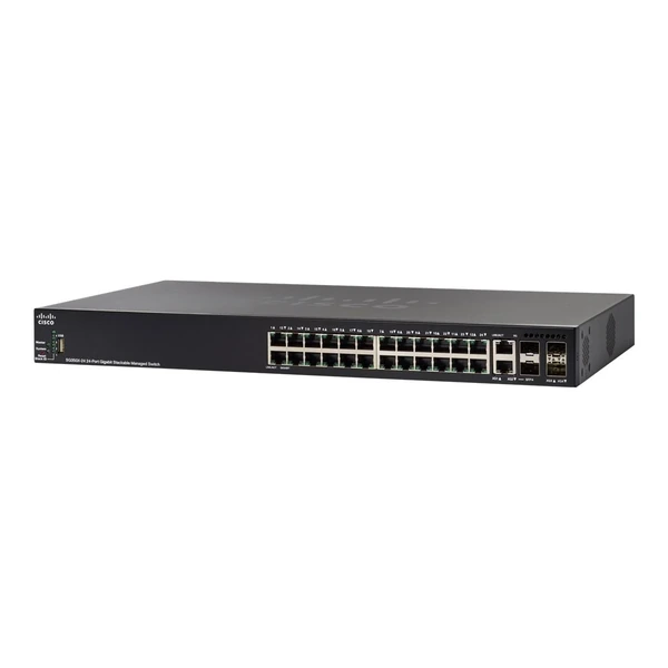Cisco SG350X-24-K9 350X 24-Port Gigabit Switch, 2x10G SFP+ and 2x10G Combo Uplinks