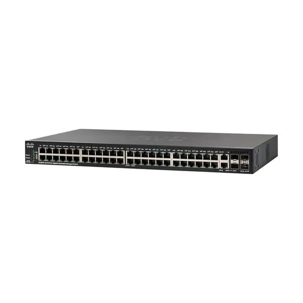 Cisco SG350X-48-K9 350X 48-Port Gigabit Switch, 4x10G Uplinks