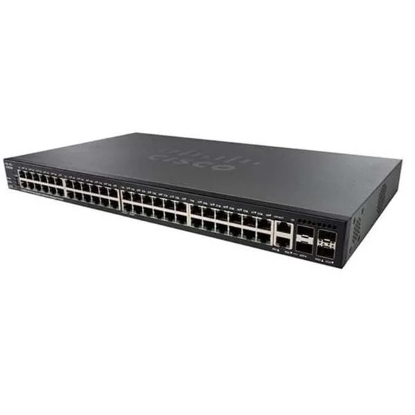 SG350X-48 | 48 x 10/100/1000 ports, 4 x 10 Gigabit Ethernet (2 x 10GBase-T/SFP+ combo + 2 x SFP+)