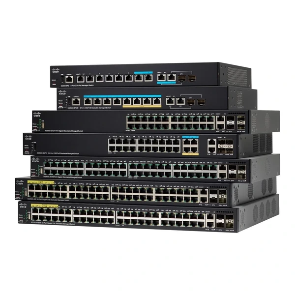 Cisco SG350X-48MP-K9-EU 350X 48-Port Gigabit PoE+ Switch, 4x10G Uplinks