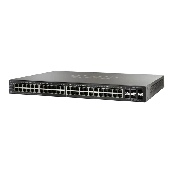 Cisco SG350X-48PV-K9-UK 350X 48-Port Multigigabit PoE+ Switch, 4x10G Uplinks