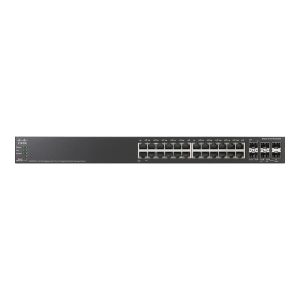 Cisco SG500X-24-K9-G5 500X 24-Port Gigabit Switch, 4x10G Uplinks