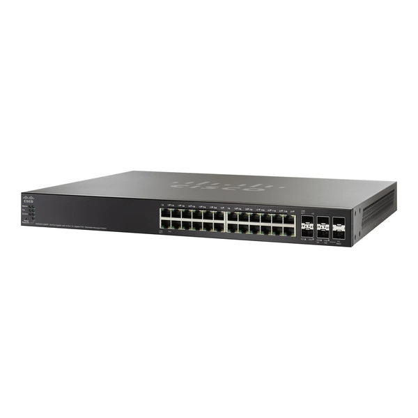 Cisco SG500X-24MPP-K9-NA Small Business 500 24-Port Gigabit PoE+ Switch, 4x10G Uplinks