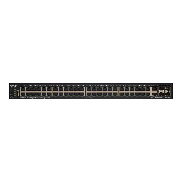 Cisco SG550X-48-K9-NA 550X 48-Port Gigabit Switch, 4x10G Uplinks