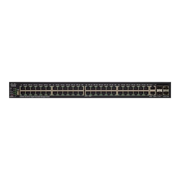 Cisco SG550X-48P-K9-NA 550X 48-Port Gigabit PoE+ Switch, 4x10G Uplinks