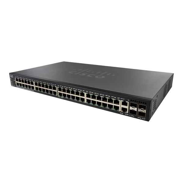 Cisco SG550X-48P-K9 550X 48-Port Gigabit PoE+ Switch, 4x10G Uplinks