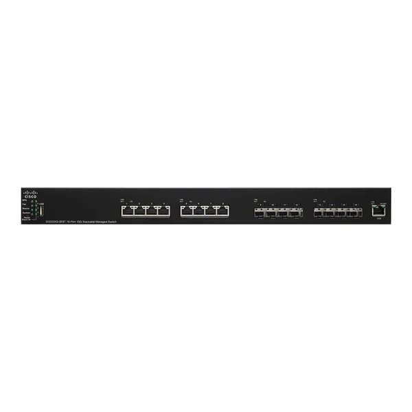 Cisco SG550XG-8F8T-K9-UK 550X 8-Port 10 Gigabit Ethernet Switch, 8x10G SFP+ Uplinks