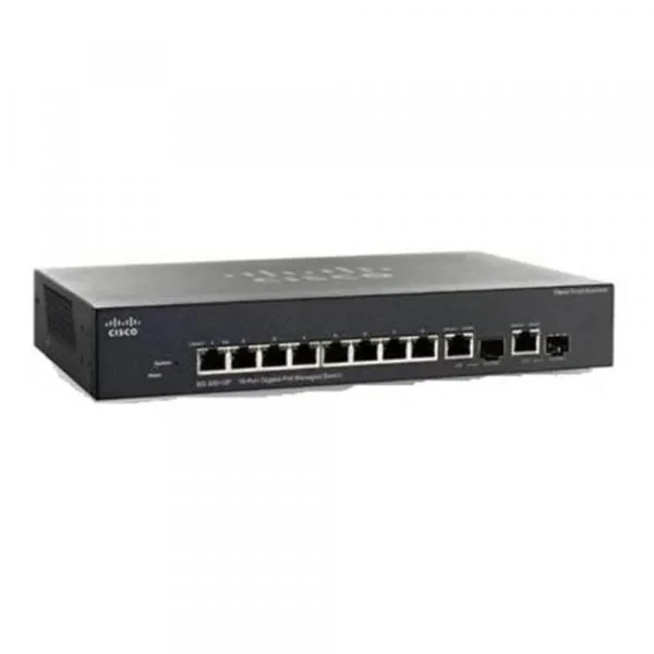 Cisco SRW2008P-K9-EU Small Business 300 8-Port Gigabit PoE Desktop Switch, 2x1G Combo Uplinks