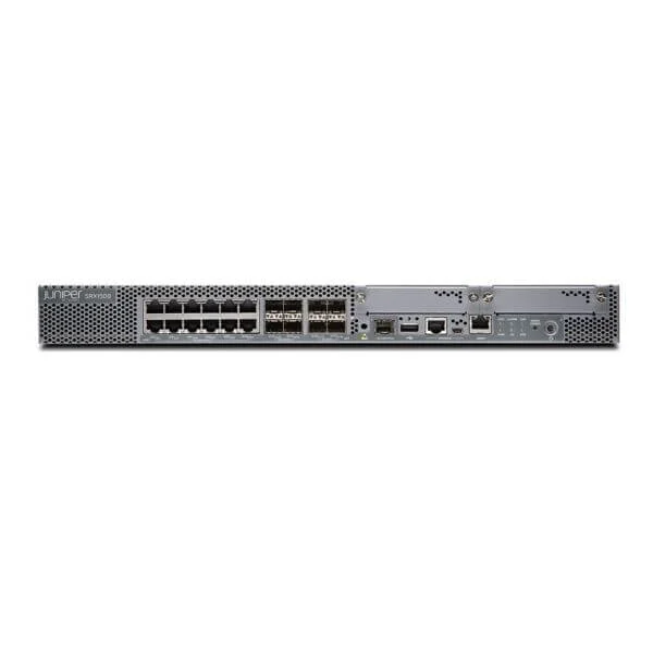 srx1500-ac srx1500 with 16x1g, 4x10g (sfp+) on-board ports, 1x ac psu and 100gb ssd