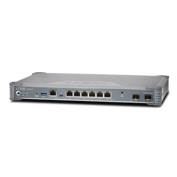 srx300-sys-je srx300 services gateway includes hardware (8ge, 4g ram, 8g flash, power adapter and cable) and junos software enhanced (firewall, nat, ipsec, routing, mpls, switching and application security). rmk not included