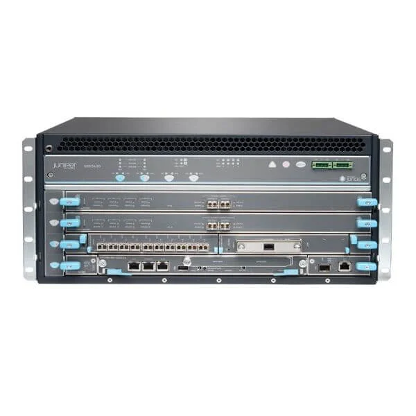 SRX5400X Cluster Bundle (Promotional Offer) Consisting of: 2 x SRX5400X (Each Containing: 1xRE2, 1xSCB3, 2xSPC2, 1xIOC2, 1x10GE MIC, 2 DC PEMs), 4 Extra Redundant DC PEMs, 2 x SRX5400-APPSEC-1