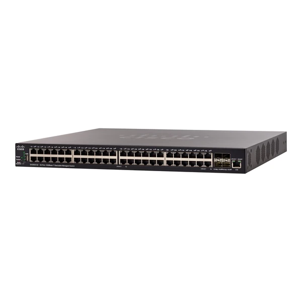 Cisco SX350X-52-K9-NA 350X 48-Port 10 Gigabit Ethernet Switch, 4x10G SFP+ Uplinks