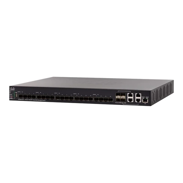 Cisco SX550X-24F-K9-UK 550X 24-Port 10 Gigabit Ethernet SFP+ Switch, 4x10G Combo Uplinks