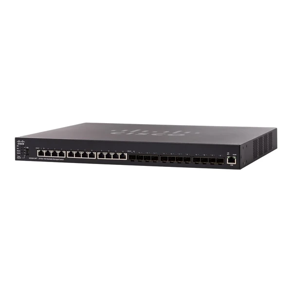 Cisco SX550X-24FT-K9-UK 550X 12-Port 10 Gigabit Switch, 12x10G SFP+ Uplinks
