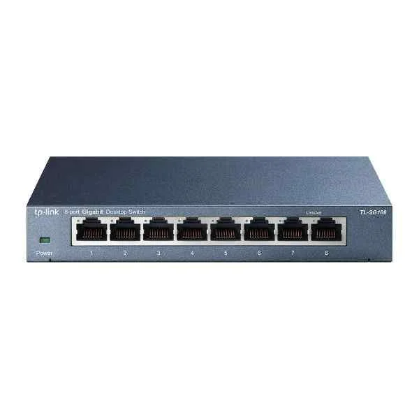 TL-SG108 | 8PORT GIGABIT DESKTOP SWITCH STEEL DESIGN DESKTOP/WALL-MOUNTING TL-SG108 | 8PORT GIGABIT DESKTOP SWITCH STEEL DESIGN DESKTOP/WALL-MOUNTING